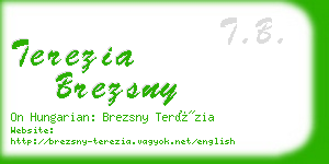 terezia brezsny business card